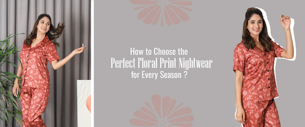  Floral Print Nightwear